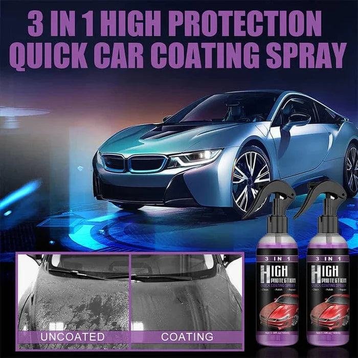 Ceramic Coating Rain Guard Wax Car Paint Protection Hydrophobic Spray (Buy 1 Get 1 Free)