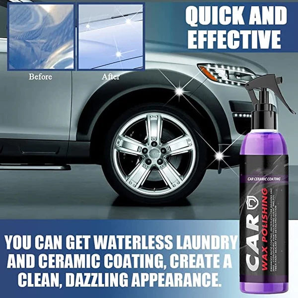 Ceramic Coating Rain Guard Wax Car Paint Protection Hydrophobic Spray (Buy 1 Get 1 Free)
