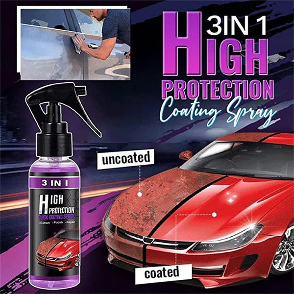 Ceramic Coating Rain Guard Wax Car Paint Protection Hydrophobic Spray (Buy 1 Get 1 Free)