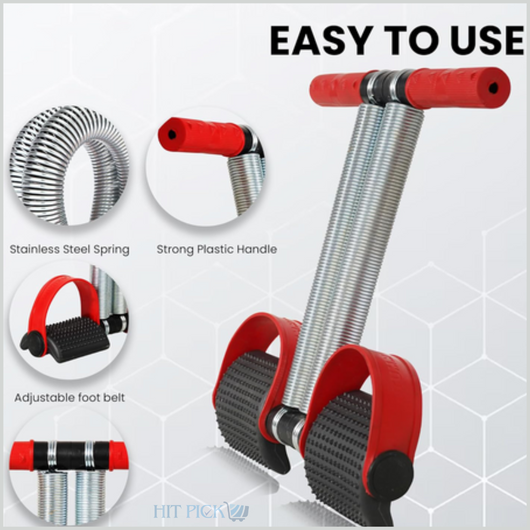 Double Spring Tummy Trimmer Pro Waist Trimmer Abs Exerciser Body Toner Fat Buster Home Gym Home Exercise Equipment Abdominal Exercise Equipment Leg Exerciser Tummy Trimmer for Men and Women Roposo Clout