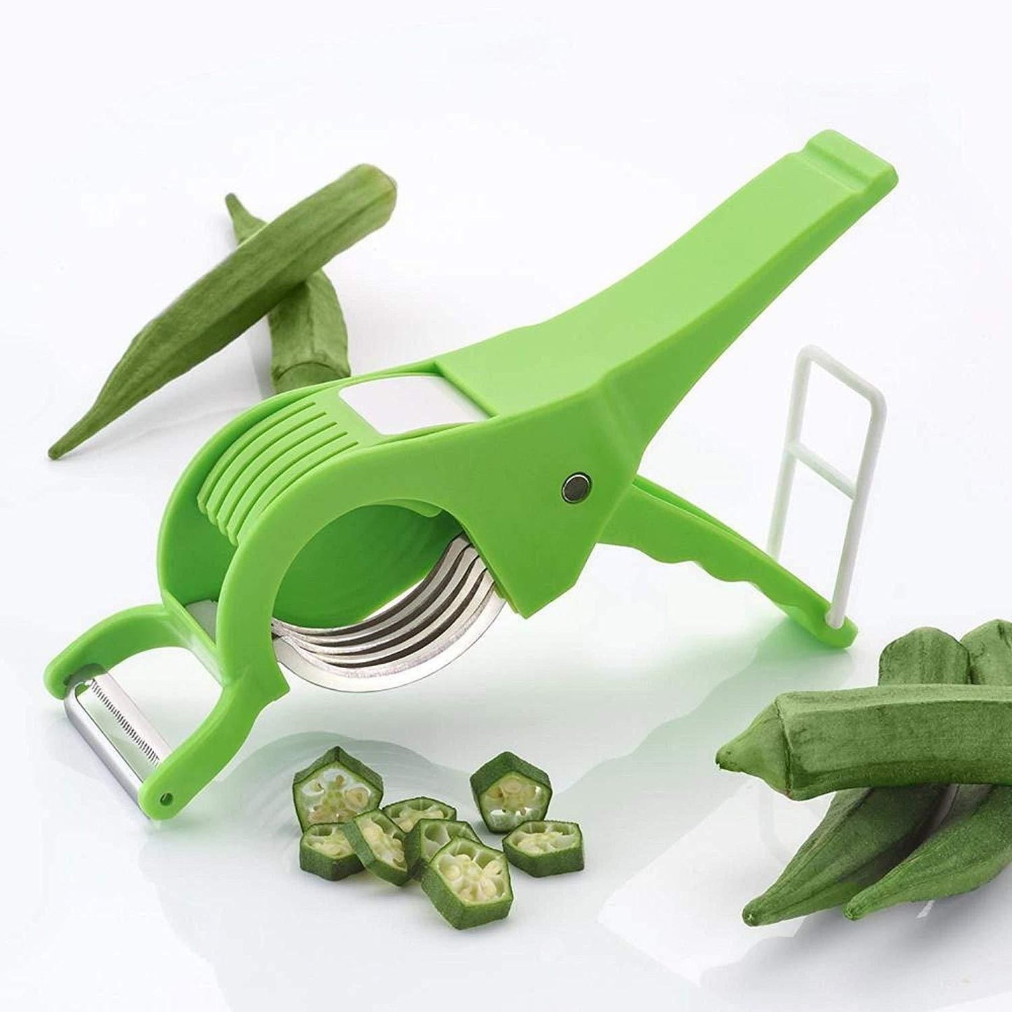 Vegetable Cutter 5 Sharp Blade with Peeler 2 in 1