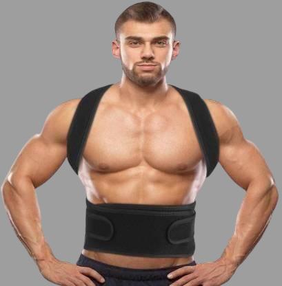 Magnetic Therapy Posture Corrector Shoulder Belt Back PainRelief & Abdomen Support Back & Abdomen Support (Black Color) Roposo Clout