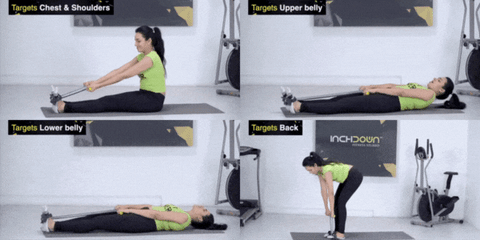 Double Spring Tummy Trimmer Pro Waist Trimmer Abs Exerciser Body Toner Fat Buster Home Gym Home Exercise Equipment Abdominal Exercise Equipment Leg Exerciser Tummy Trimmer for Men and Women Roposo Clout