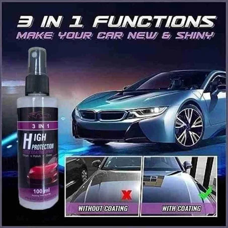 Ceramic Coating Rain Guard Wax Car Paint Protection Hydrophobic Spray (Buy 1 Get 1 Free)