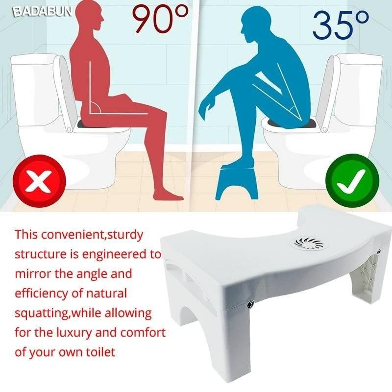Plastic Foldable Anti-Constipation Potty Training Stool with Air Freshener Slot Roposo Clout