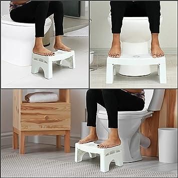 Plastic Foldable Anti-Constipation Potty Training Stool with Air Freshener Slot Roposo Clout