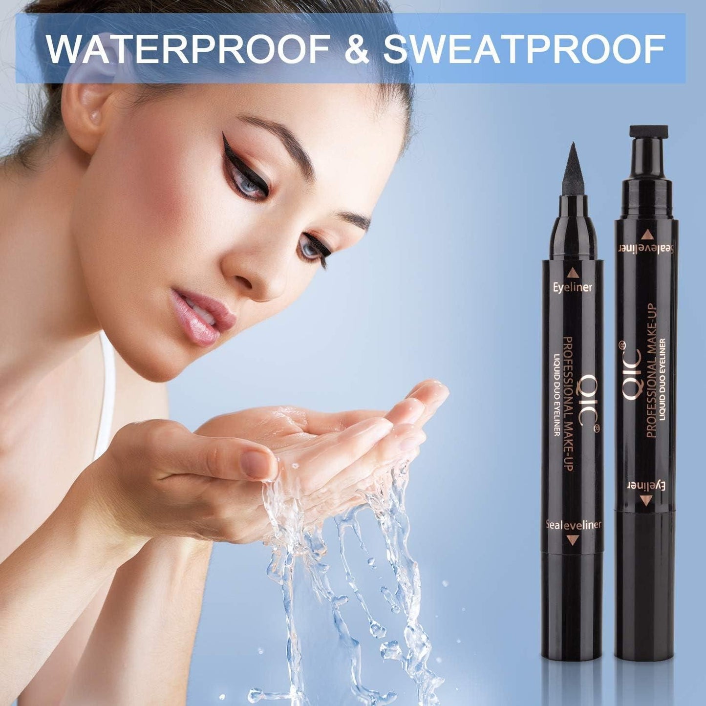 Dual Ended Waterproof Liquid Eye Liner Pen Roposo Clout
