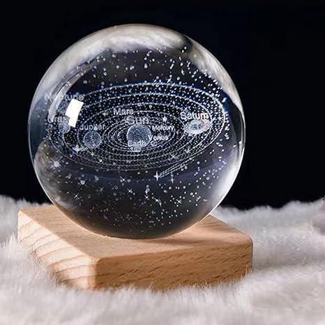 3D Crystal Lamp Ball, Night lamp
