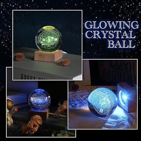 3D Crystal Lamp Ball, Night lamp