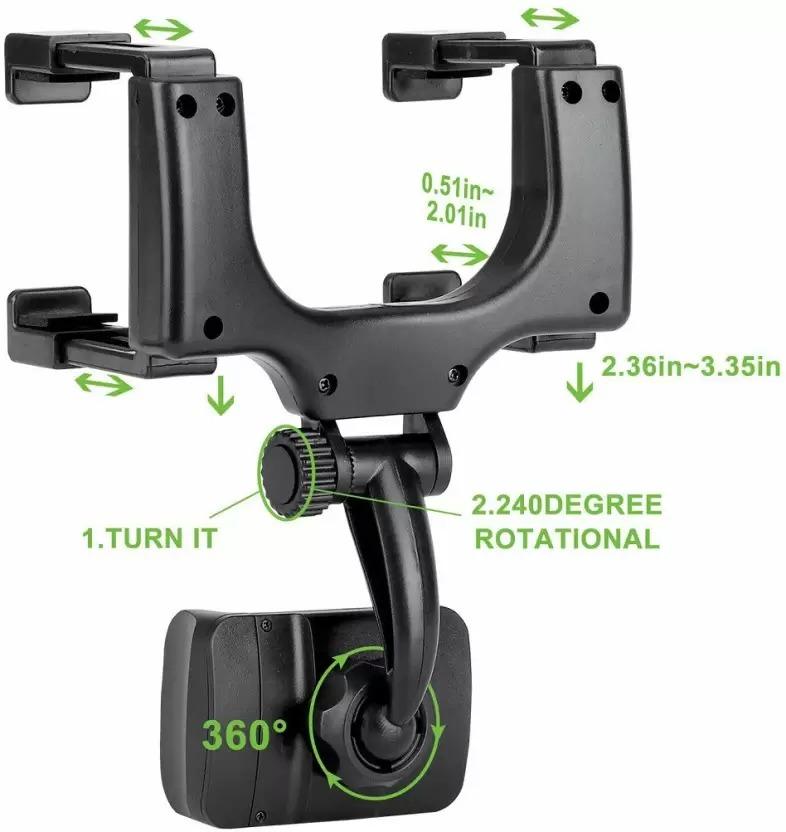 360° rotatable sun vison car mobile holder
