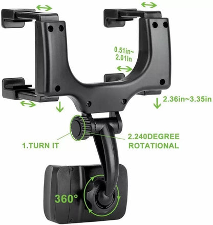 360° rotatable sun vison car mobile holder