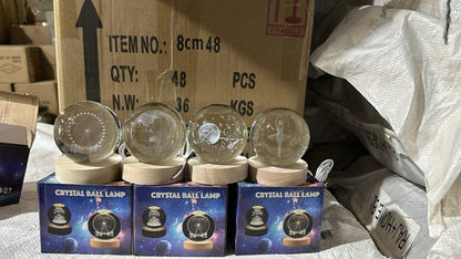 3D Crystal Lamp Ball, Night lamp