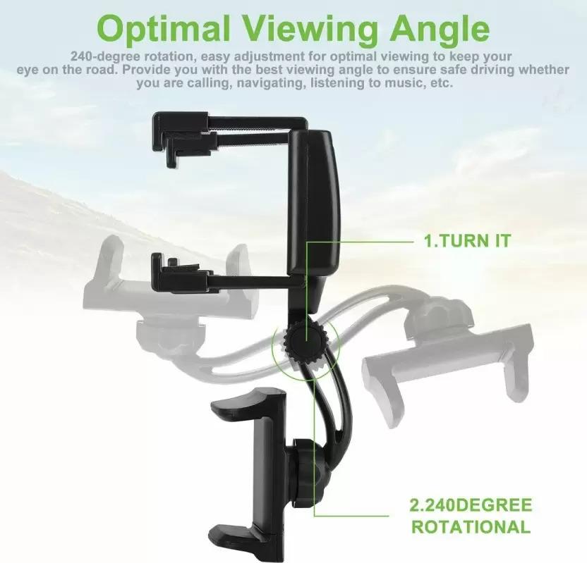360° rotatable sun vison car mobile holder