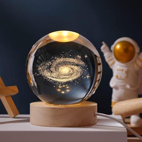 3D Crystal Lamp Ball, Night lamp