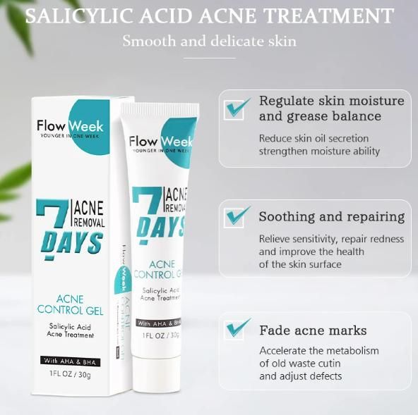 【本日特価】 Flow 2) of Pack ( gram 30 Gel Treatment Acne Acid Salicylic week 美容液