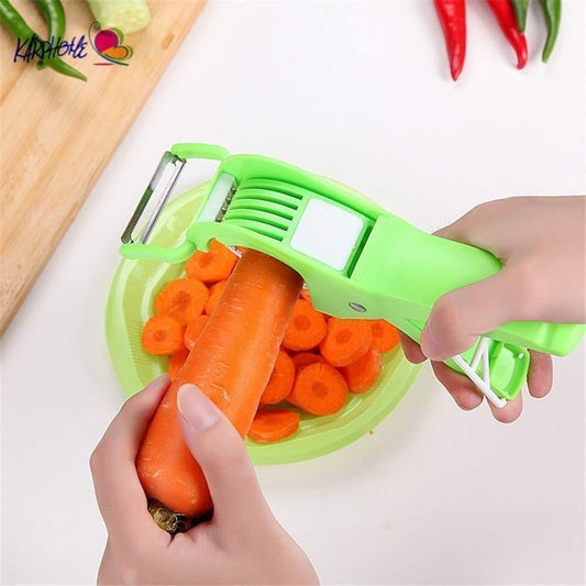 Vegetable Cutter 5 Sharp Blade with Peeler 2 in 1