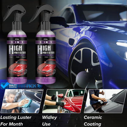 Ceramic Coating Rain Guard Wax Car Paint Protection Hydrophobic Spray (Buy 1 Get 1 Free)