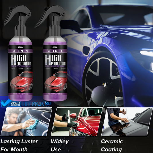 Ceramic Coating Rain Guard Wax Car Paint Protection Hydrophobic Spray (Buy 1 Get 1 Free)