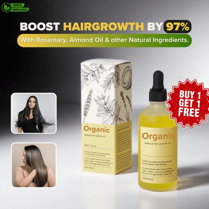 Vegan Natural Hair Growth Oil (Buy 1 Get 1 Free)