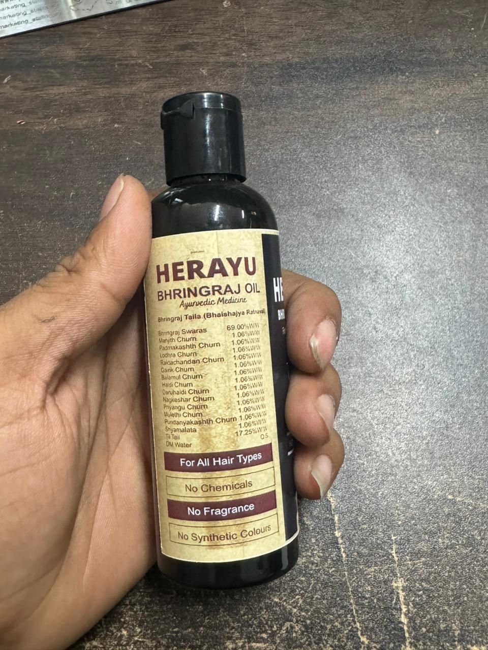 Herayu Bhringraj Ayurvedic Hair Oil Promote Hair growth, Hair Fall Control For Men & Women (Pack of 2) Roposo Clout