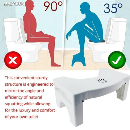 Plastic Foldable Anti-Constipation Potty Training Stool with Air Freshener Slot Roposo Clout