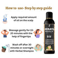 Herayu Bhringraj Ayurvedic Hair Oil Promote Hair growth, Hair Fall Control For Men & Women (Pack of 2) Roposo Clout