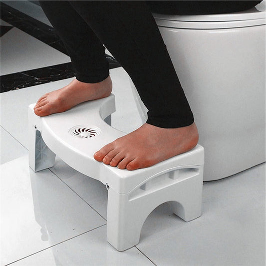 Plastic Foldable Anti-Constipation Potty Training Stool with Air Freshener Slot Roposo Clout